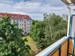 Eigentumswohnung im Süden von Halle - Blick vom Balkon